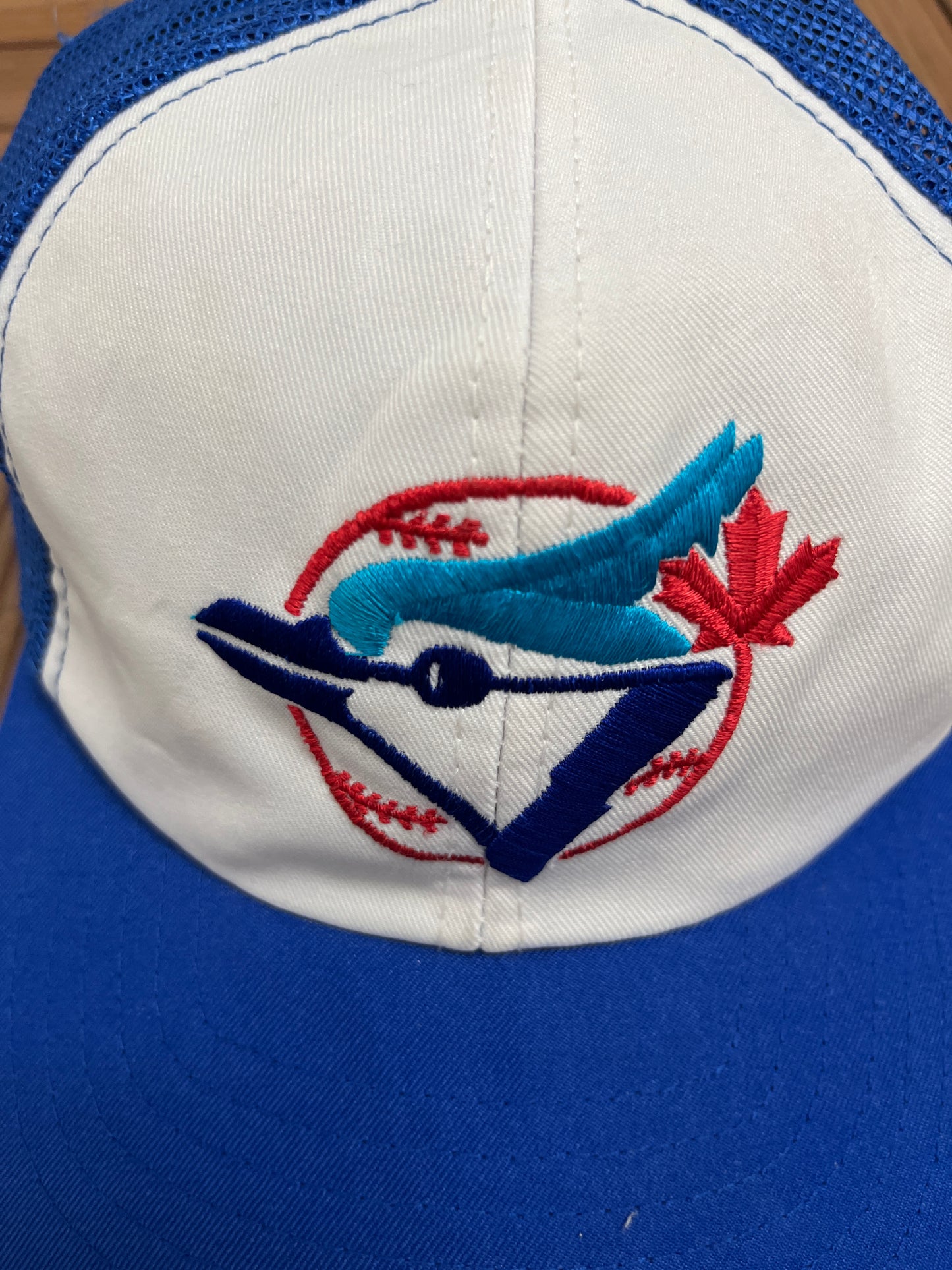 Toronto Blue Jays Embroidered Hat | Snap Back | Vintage 1990s MLB Baseball White Cap |