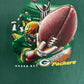 Green Bay Packers Graphic Tee | Size XX-Large | Vintage 1990s NFL Football Green T-Shirt |