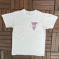 I Jumped! Bungee Jumping Graphic Tee | Size Medium | Vintage 1980s Promotional White T-Shirt |