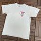 I Jumped! Bungee Jumping Graphic Tee | Size Medium | Vintage 1980s Promotional White T-Shirt |