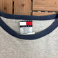 Tommy Hilfiger Jeans Skiing Graphic Tee | Size X-Large | Vintage 1990s Made in USA Grey Long Sleeve |