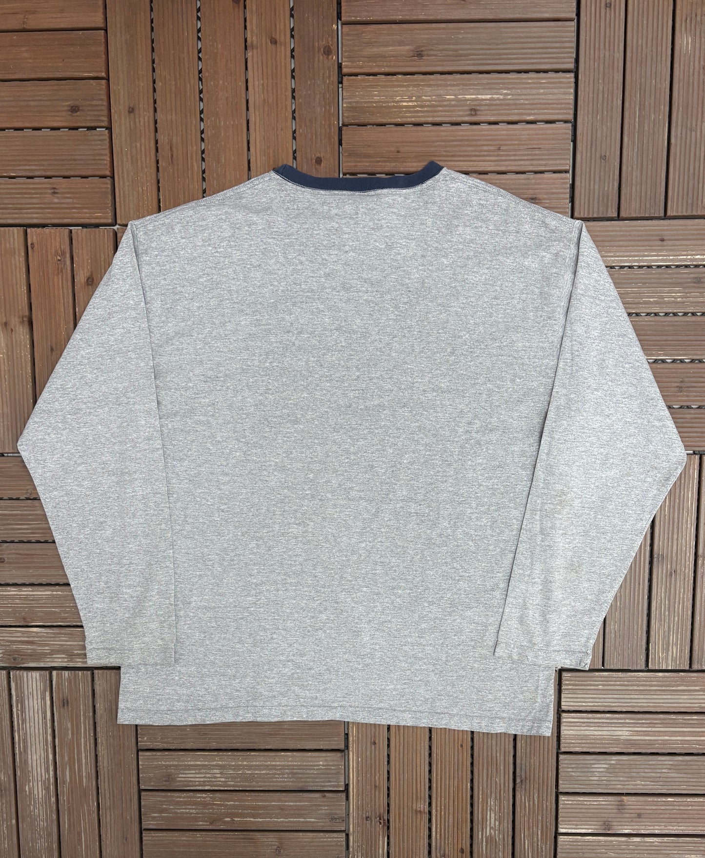 Tommy Hilfiger Jeans Skiing Graphic Tee | Size X-Large | Vintage 1990s Made in USA Grey Long Sleeve |