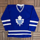 Toronto Maple Leafs Hockey Jersey | Size X-Large | Vintage 1990s NHL Hockey Blue Jofa Jersey |