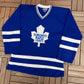 Toronto Maple Leafs Hockey Jersey | Size X-Large | Vintage 1990s NHL Hockey Blue Jofa Jersey |