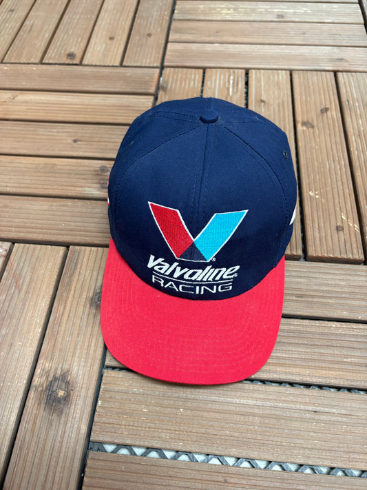 Valvoline Racing Mark Martin NASCAR Embroidered Hat | Snap Back | Vintage 2000s Racing Blue Cap |