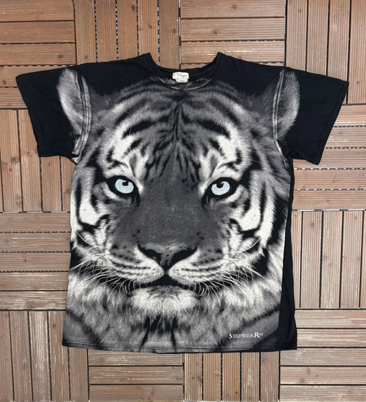 Siegfried & Roy Mirage, Las Vegas Graphic Tee | One Size Fits Most | Vintage 2000s Promotional Black T-Shirt |