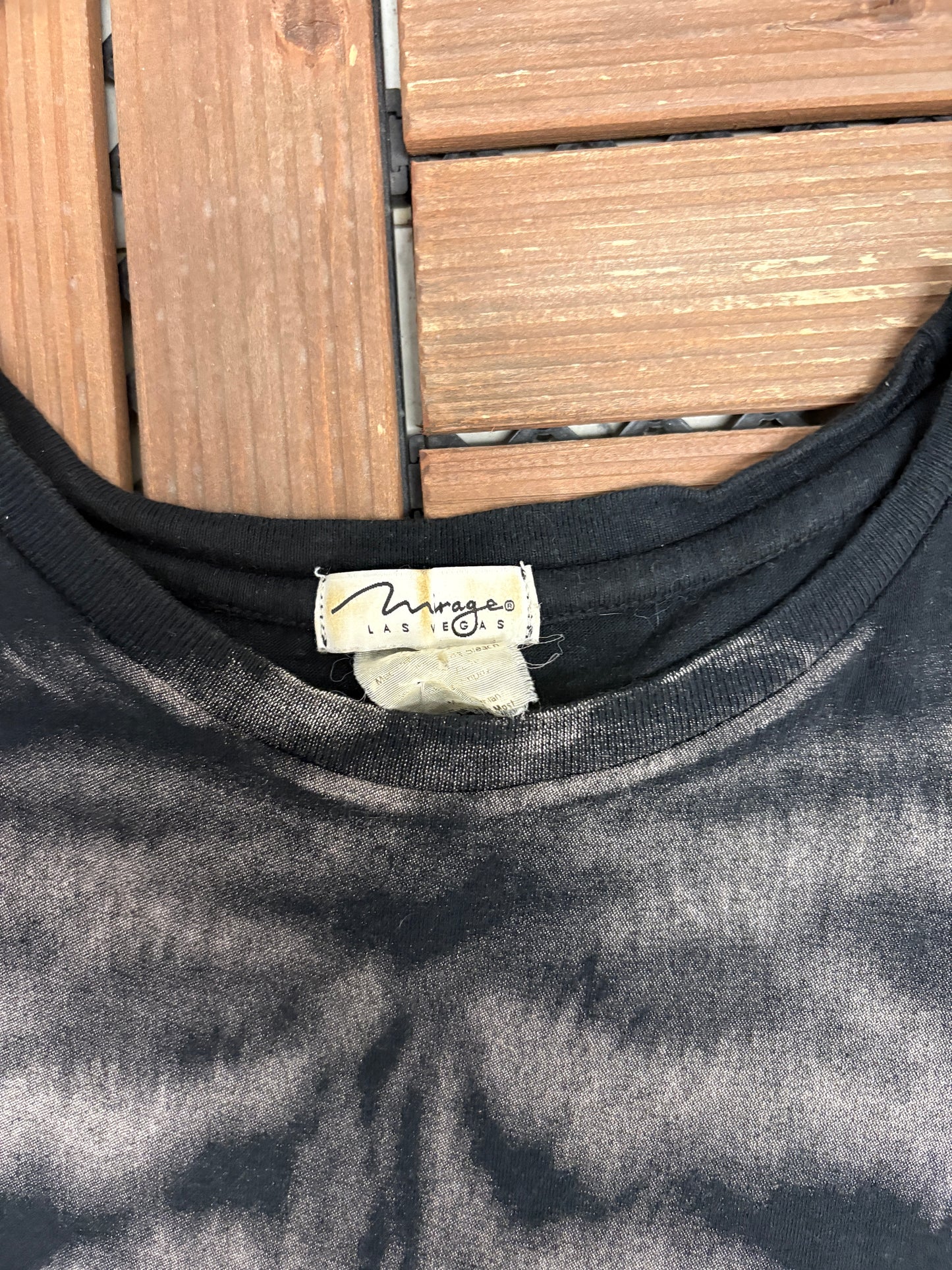 Siegfried & Roy Mirage, Las Vegas Graphic Tee | One Size Fits Most | Vintage 2000s Promotional Black T-Shirt |