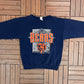 Chicago Bears Graphic Crewneck | Size X-Large | Vintage 1990s NFL Football Blue Sweater | Made in USA |