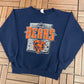 Chicago Bears Graphic Crewneck | Size X-Large | Vintage 1990s NFL Football Blue Sweater | Made in USA |