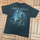 Disturbed Band Graphic Tee | Size Large | Vintage 2000s Heavy Metal Band Music Black T-Shirt |