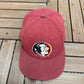 Florida State Seminoles Embroidered Hat | Snap Back | Vintage 1990s College Red Logo Athletic Cap |