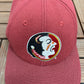 Florida State Seminoles Embroidered Hat | Snap Back | Vintage 1990s College Red Logo Athletic Cap |