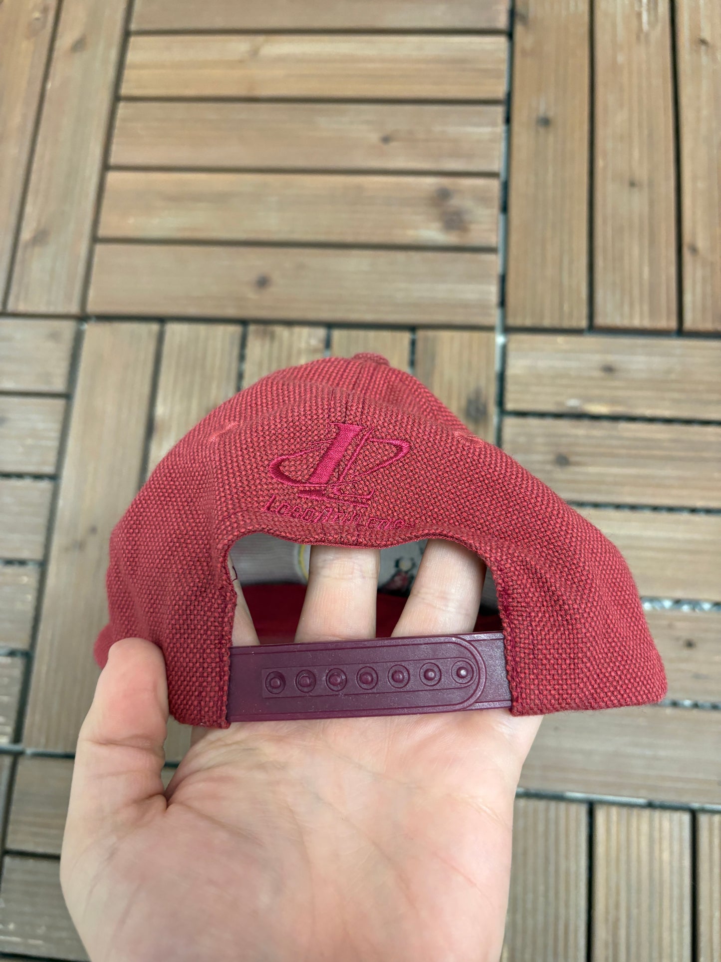 Florida State Seminoles Embroidered Hat | Snap Back | Vintage 1990s College Red Logo Athletic Cap |