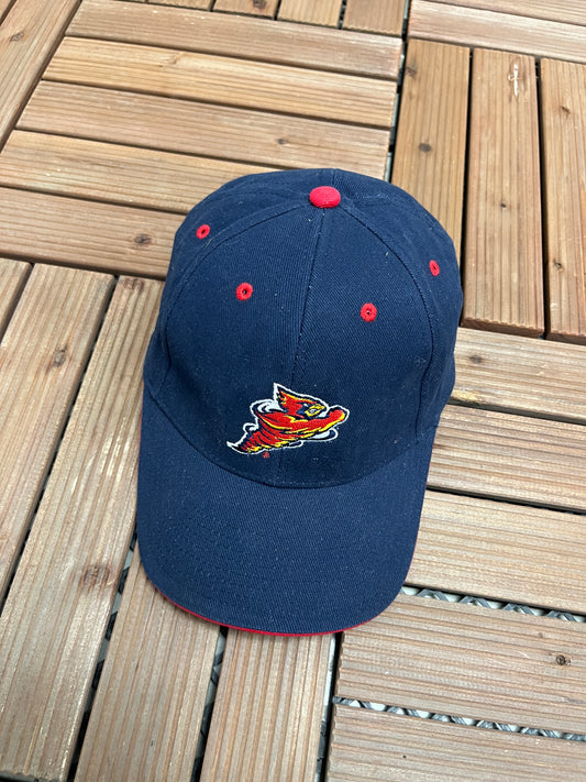 Iowa State Cyclones Graphic Hat | Strap Back | Vintage 2000s College Sports Blue Cap |