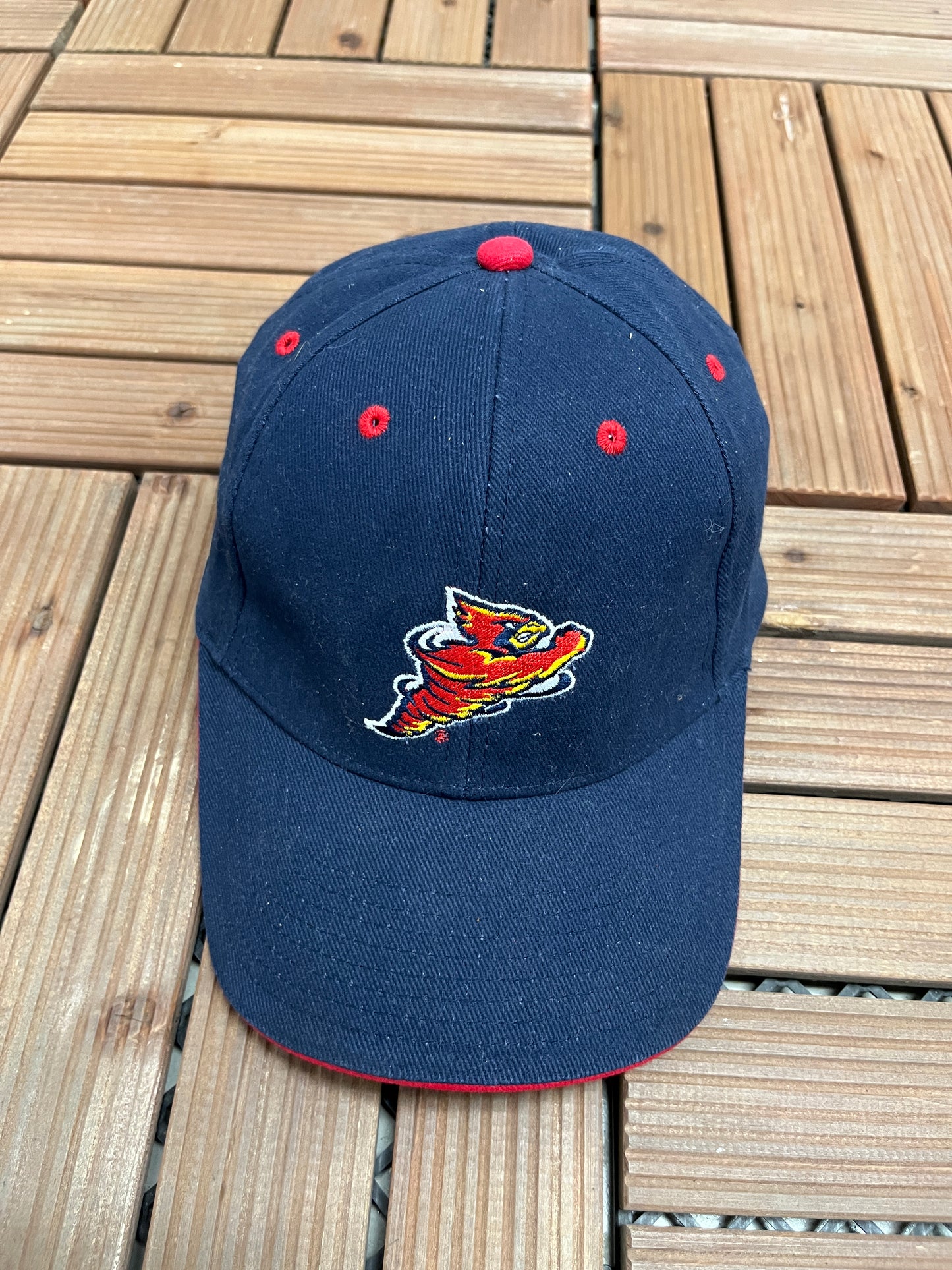 Iowa State Cyclones Graphic Hat | Strap Back | Vintage 2000s College Sports Blue Cap |