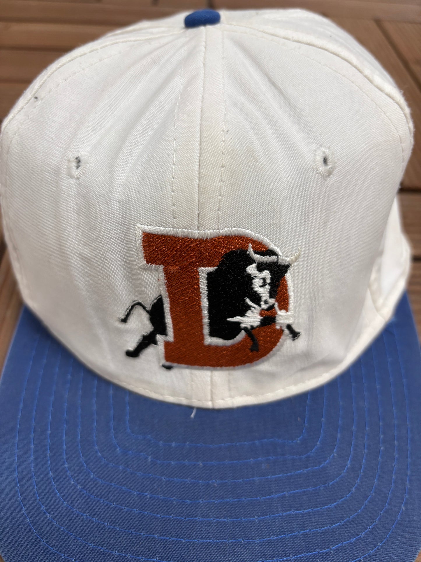 Denver Broncos Embroidered Graphic Hat | Snap Back | Vintage 1990s NFL Football White Cap |