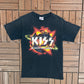 Kiss The Hottest Show On Earth Graphic Tee | Size Small | Vintage 2000s Rock Band Black T-Shirt |