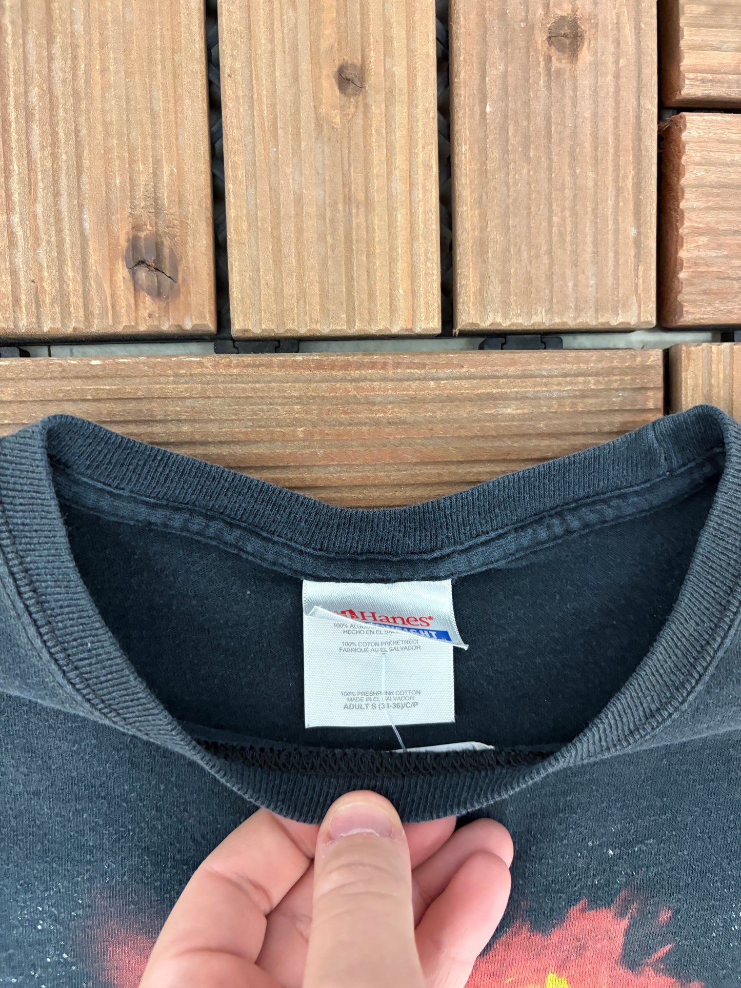 Kiss The Hottest Show On Earth Graphic Tee | Size Small | Vintage 2000s Rock Band Black T-Shirt |