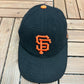 San Francisco Giants Nike Embroidered Hat | Strap Back | Vintage 2000s Nike MLB Baseball Black Cap |
