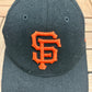 San Francisco Giants Nike Embroidered Hat | Strap Back | Vintage 2000s Nike MLB Baseball Black Cap |