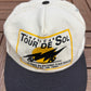 Tour De Sol 1994 Car Meet Graphic Hat | Snap Back | Vintage 1990s Car Promotional White Cap |