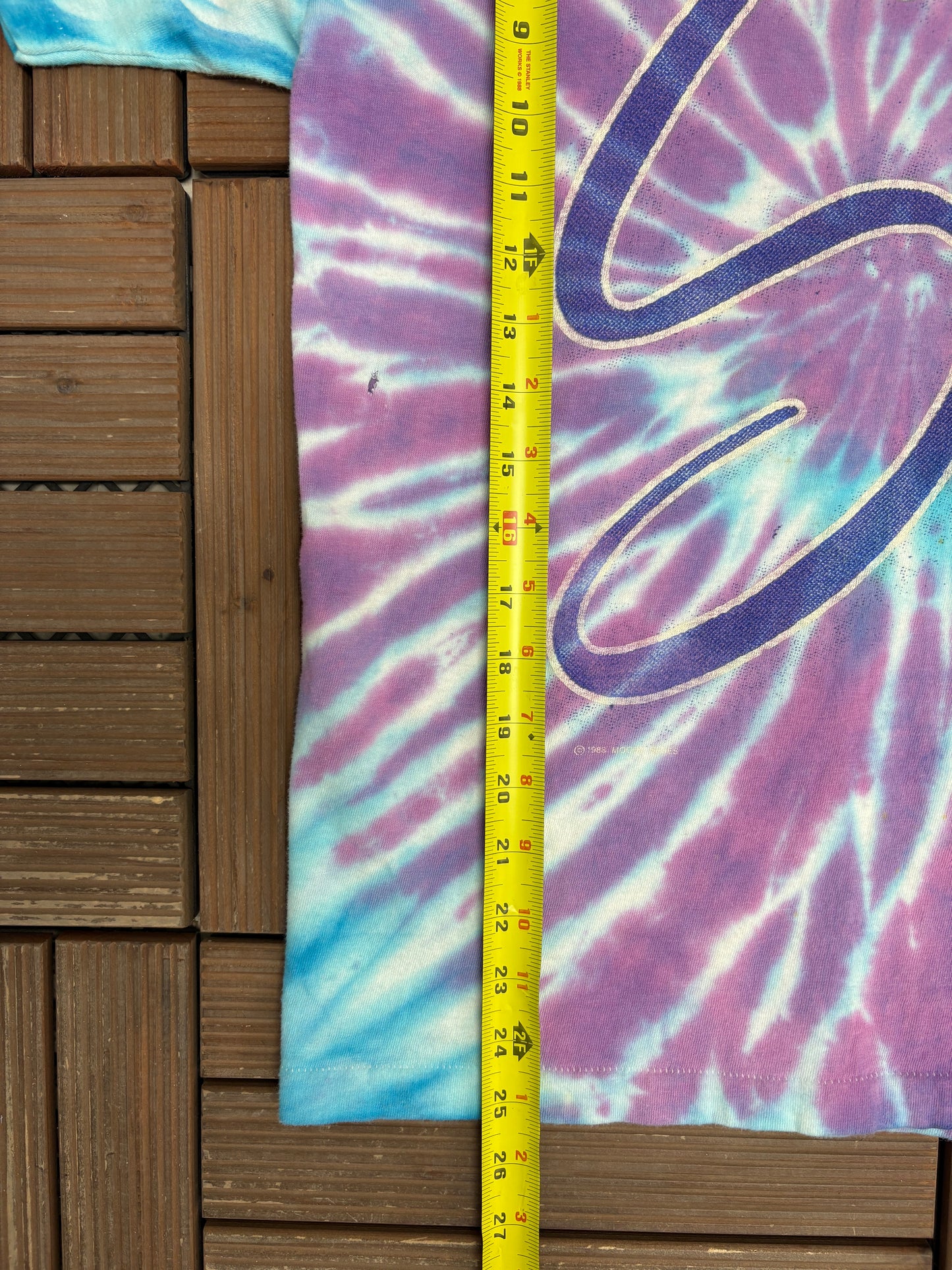 The Moody Blues Sur La Mer Graphic Tee | Size Medium | Vintage 1980s Rock Band Tie Dye T-Shirt |