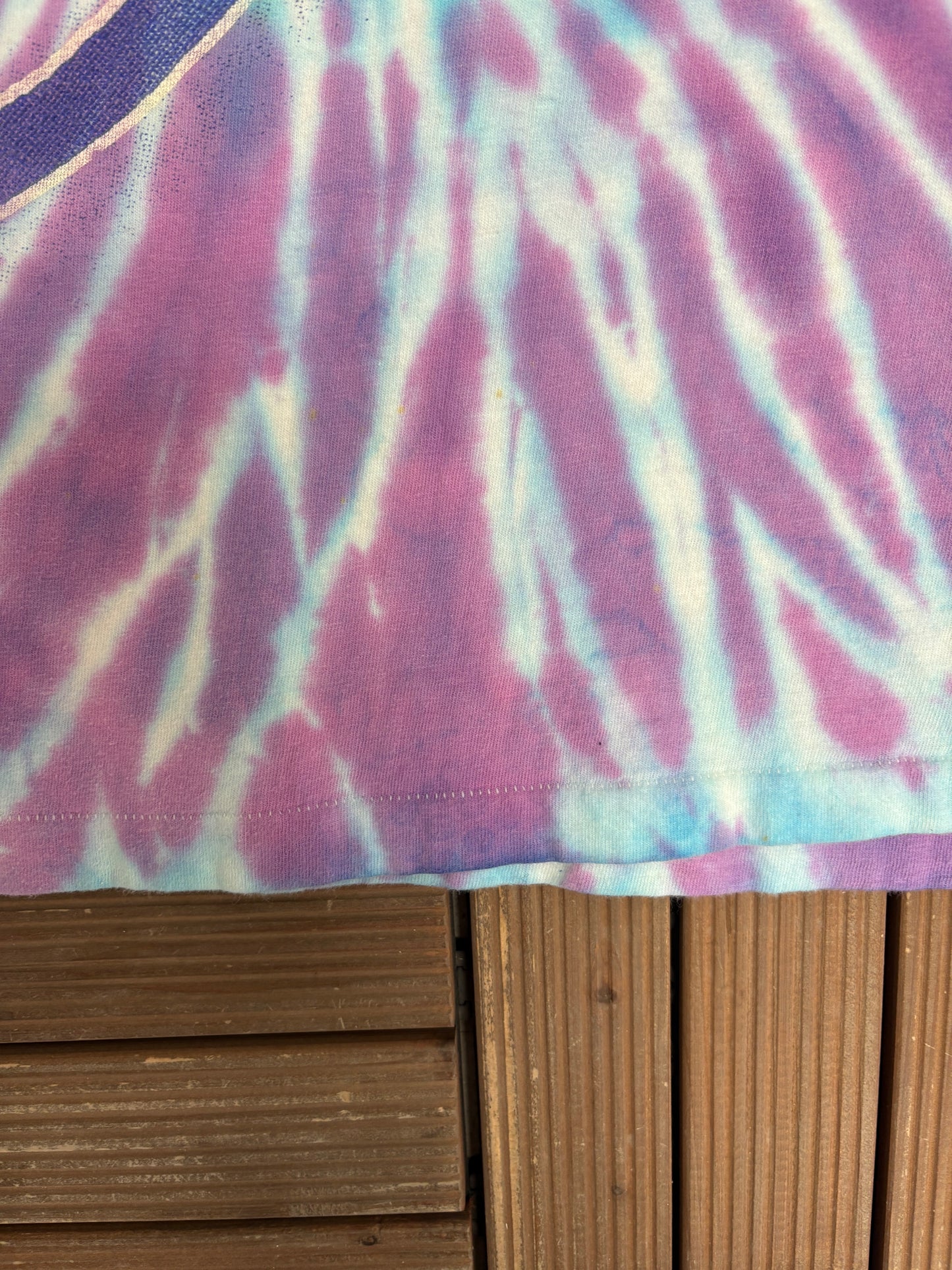 The Moody Blues Sur La Mer Graphic Tee | Size Medium | Vintage 1980s Rock Band Tie Dye T-Shirt |