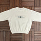 Las Vegas, Nevada Graphic Crewneck | Size Large | Vintage 1990s Promotional Tourist White Sweater |