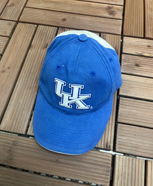 Kentucky Wildcats Embroidered Graphic Hat | Metal Clasp | Vintage 1990s Starter Blue Cap |