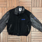 Showtime Championship Boxing Graphic Jacket | Size X-Large | Vintage 1990s Varsity Black Jacket |