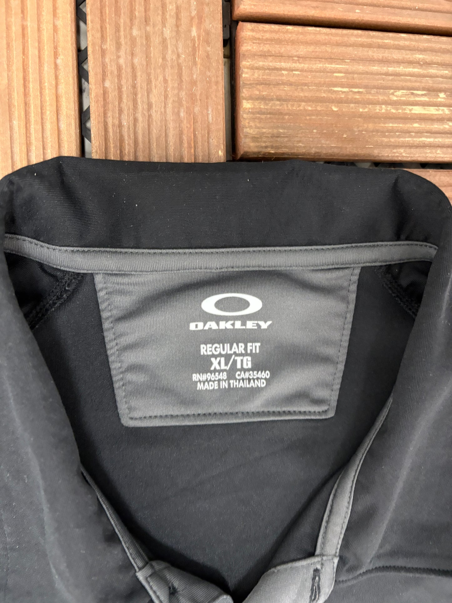 Miller Genuine Draft Embroidered Graphic Golf Shirt | Size X-Large | Modern Oakley Black T-Shirt |
