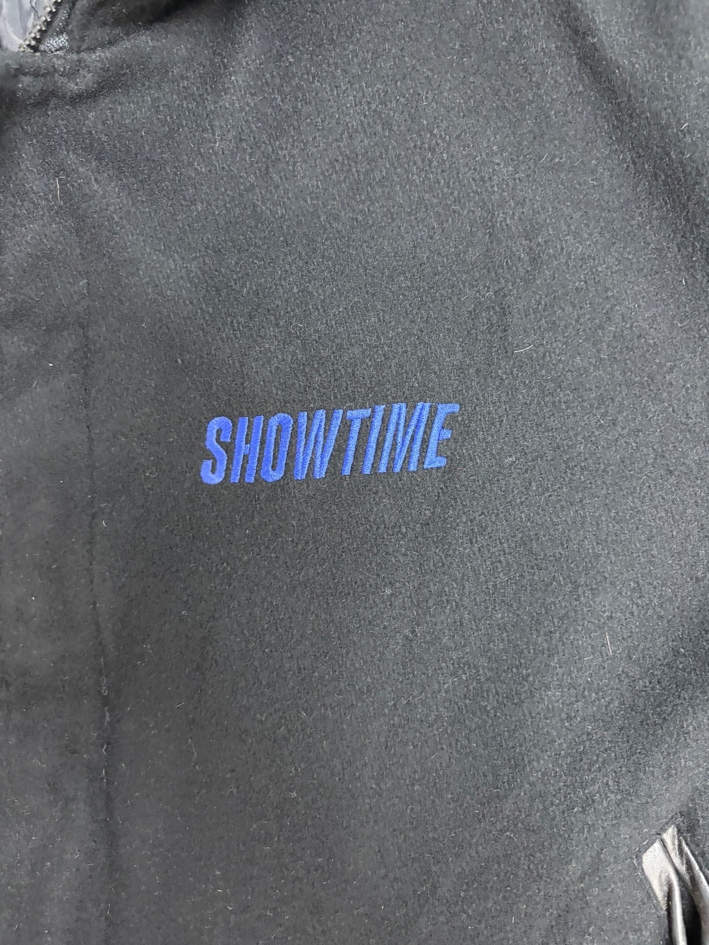 Showtime Championship Boxing Graphic Jacket | Size X-Large | Vintage 1990s Varsity Black Jacket |