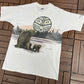 Kelowna, British Columbia Scenic Graphic Tee | Size Large | Vintage 1990s Scenic Animal White T-Shirt |