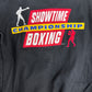 Showtime Championship Boxing Graphic Jacket | Size X-Large | Vintage 1990s Varsity Black Jacket |