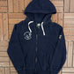 Schitt's Creek Council Member Embroidered Graphic Hoodie | Size Small | Modern Television Series Blue Sweater |