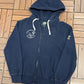 Schitt's Creek Council Member Embroidered Graphic Hoodie | Size Small | Modern Television Series Blue Sweater |