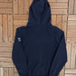 Schitt's Creek Council Member Embroidered Graphic Hoodie | Size Small | Modern Television Series Blue Sweater |