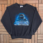 New Years Revolution Graphic Crewneck | Size Large | Vintage 1990s Promotional Black Sweater |