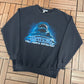 New Years Revolution Graphic Crewneck | Size Large | Vintage 1990s Promotional Black Sweater |