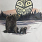 Kelowna, British Columbia Scenic Graphic Tee | Size Large | Vintage 1990s Scenic Animal White T-Shirt |