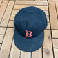 Boston Red Sox Embroidered Graphic Hat | Size 7 5/8 | Vintage 1990s MLB Baseball Blue Cap |