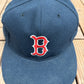 Boston Red Sox Embroidered Graphic Hat | Size 7 5/8 | Vintage 1990s MLB Baseball Blue Cap |