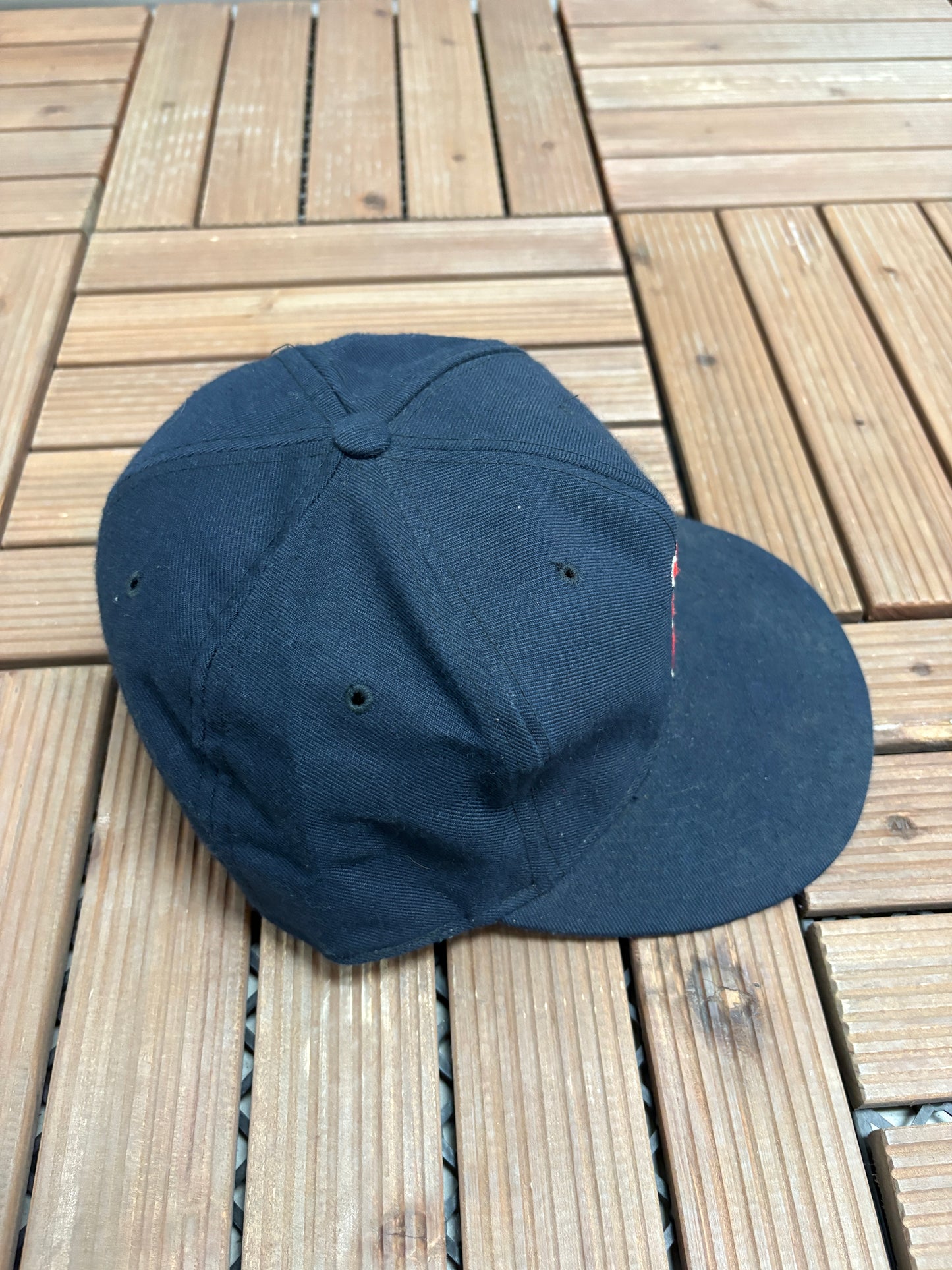Boston Red Sox Embroidered Graphic Hat | Size 7 5/8 | Vintage 1990s MLB Baseball Blue Cap |