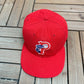 Philadelphia Phillies Embroidered Hat | Snap Back | Vintage 1990s MLB Baseball Red Cap |