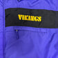 Minnesota Vikings Embroidered Graphic Jacket | Size XX-Large | Vintage 1990s NFL Football Purple Jacket |