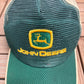 John Deere Embroidered Graphic Hat | Snap Back | Vintage 2000s Promotional Green Cap |