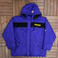 Minnesota Vikings Embroidered Graphic Jacket | Size XX-Large | Vintage 1990s NFL Football Purple Jacket |