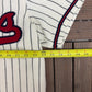 Toledo Mud Hens Stitched Pinstripe Jersey | Size X-Large | Vintage 2000s MiLB Baseball White Jersey |