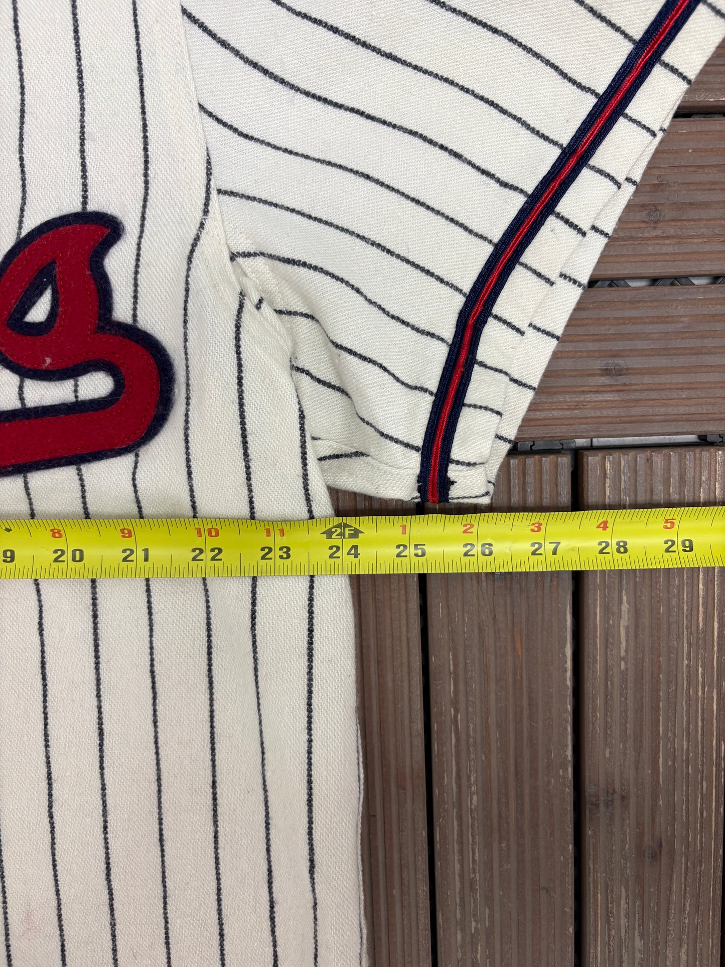 Toledo Mud Hens Stitched Pinstripe Jersey | Size X-Large | Vintage 2000s MiLB Baseball White Jersey |