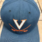 Virginia Cavaliers Graphic Hat | Snap Back | Vintage 1990s Made in USA Blue College Cap |